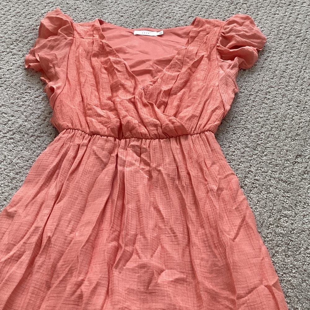 Lush Coral women’s Casual Dress